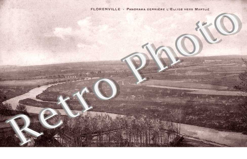 panorama derriere l'eglise vers Martue