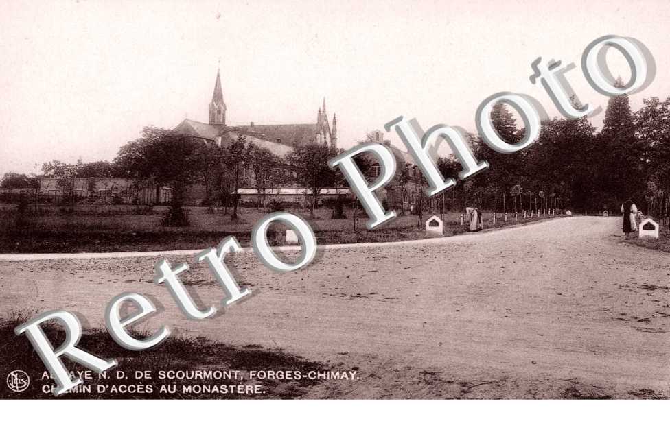 abbaye n.d. de scourmont - chemin d'acces au monastere