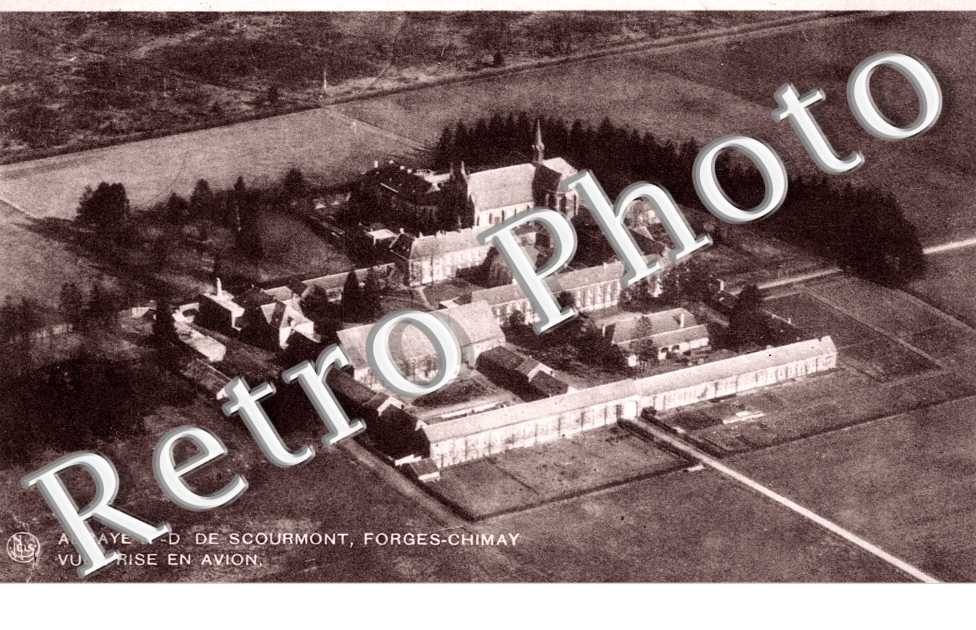 abbaye n.d. de scourmont, vue prise en avion