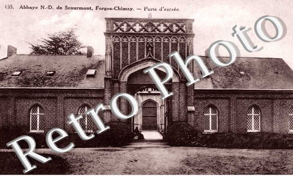 abbaye n.d. de scourmont - porte d'entree