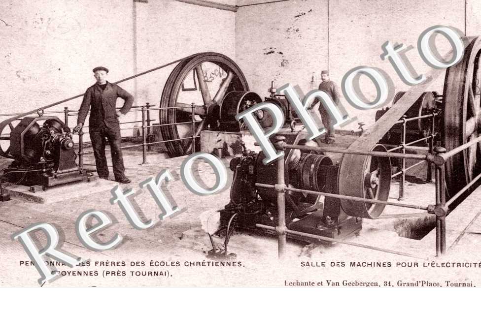 Pensionnat des Freres des Ecoles Chretiennes, Salle des Machines pour l'Electricite