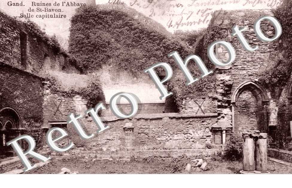 Ruines de l'abbaye de saint Bavon - salle Capitulaire