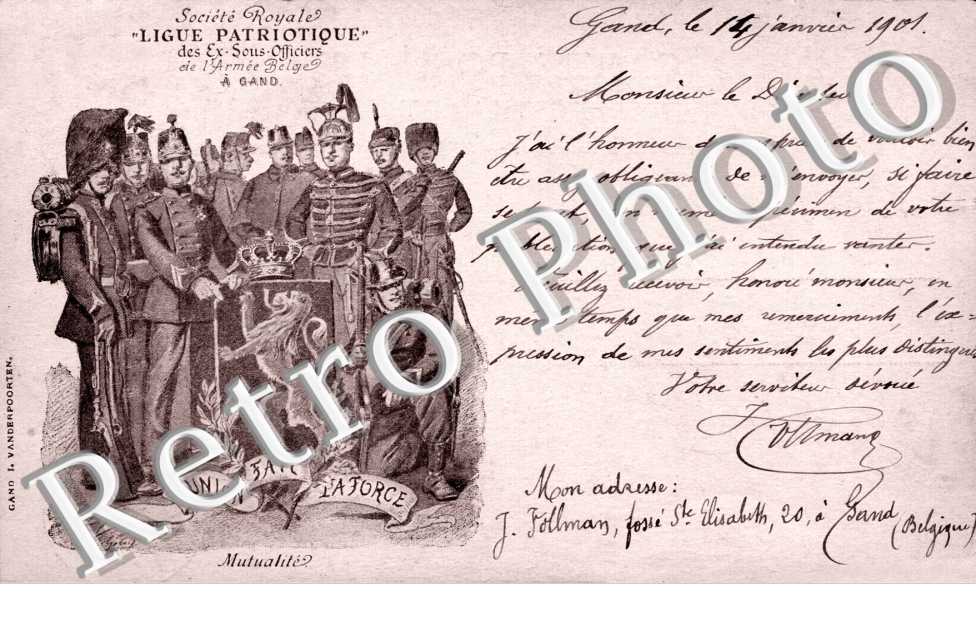 Societe Royale " Ligue Patriotique " des ex-Sous-Officiers de l'Armee Belge