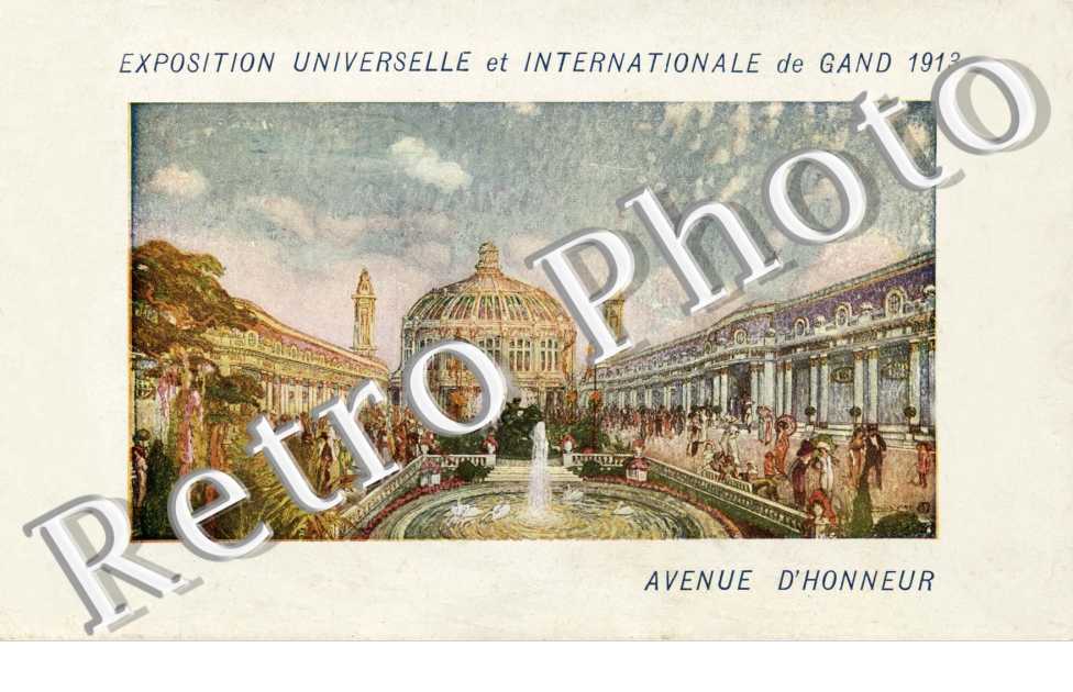 Exposition Universelle et Internationale de gand 1913  Avenue d'Honneur