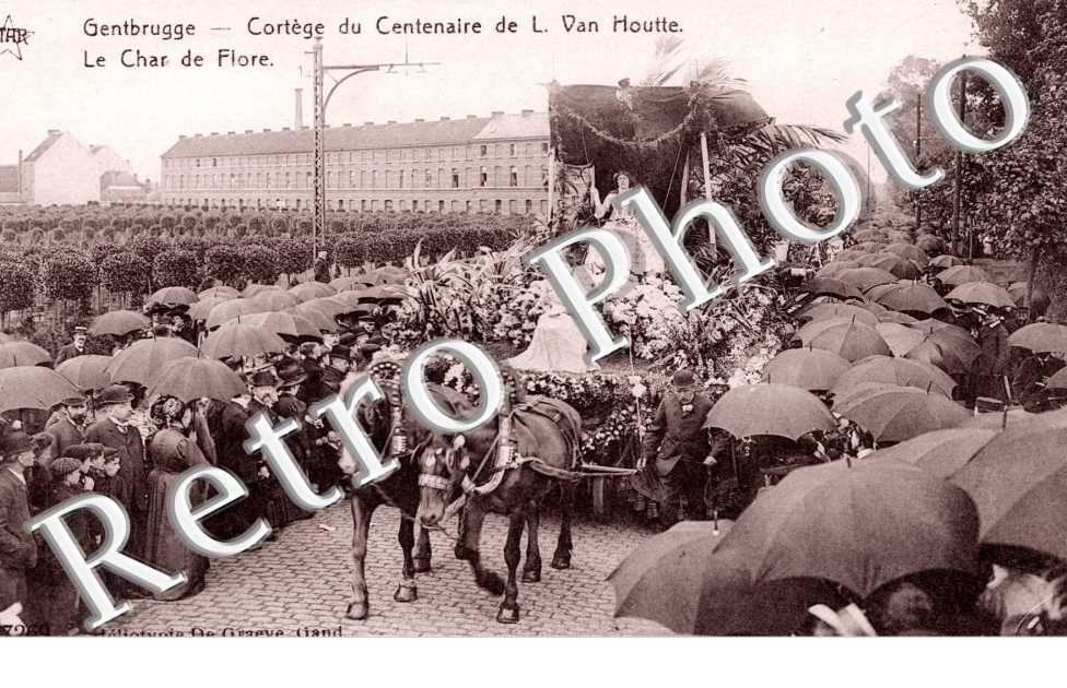 cortege du centenaire de L.Van Houtte, le char de Flore