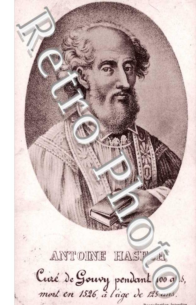 Antoine Hasech cure de Gouvy pendant 100 ans mort en 1526 a l'age de 125 ans