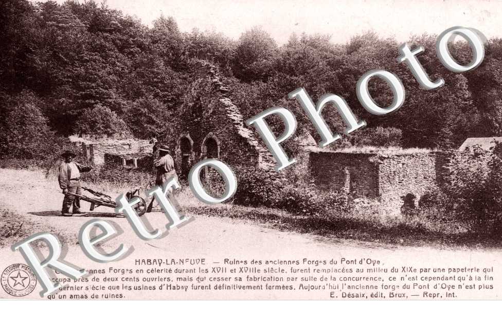 ruines des anciennes forges du Pont d'Oye