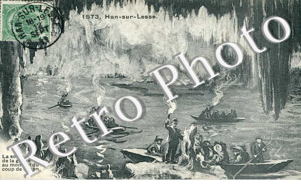la sortie de la Grotte au moment du coup de canon