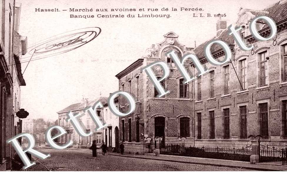 marche aux avoines et rue de la Percee, banque centrale du Limbourg