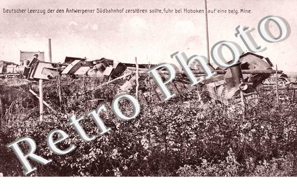 Deutscher Leerzug der den Antwerpener Sudbahnhof zerstoren sollte