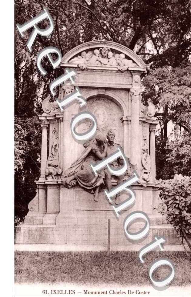 Ixelles, monument charles de Coster