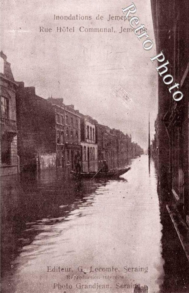 Inondations, rue Hotel Communal