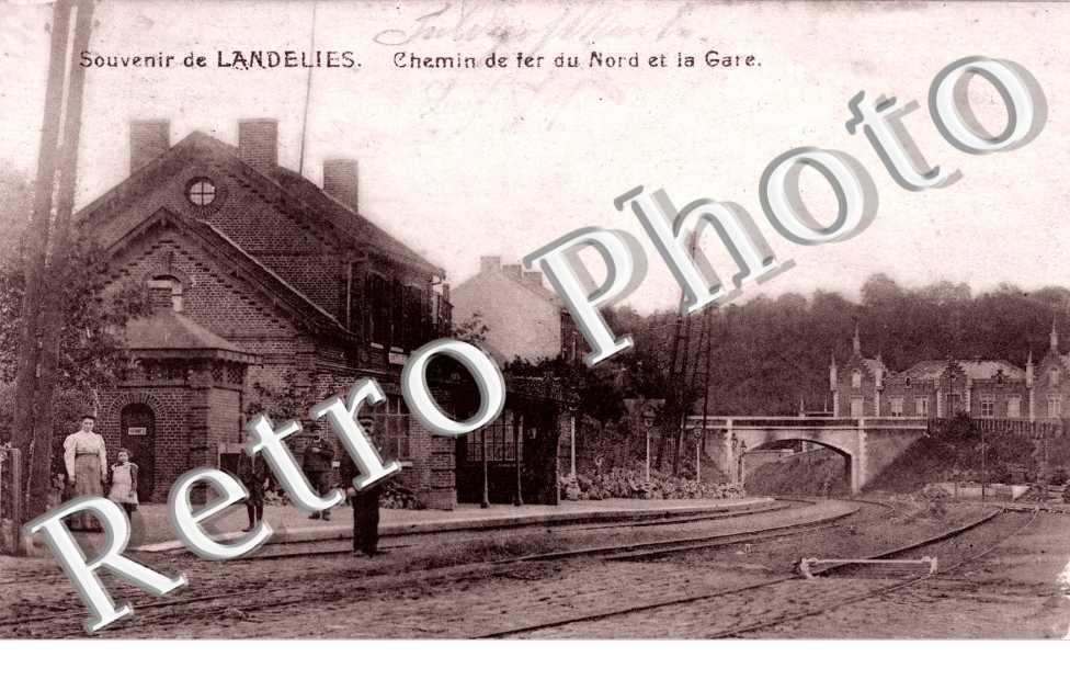 Landelies, Chemin de fer du Nord de la Gare
