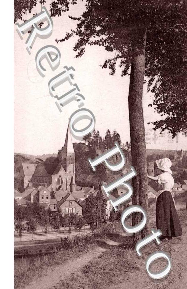 les ruines et l'eglise