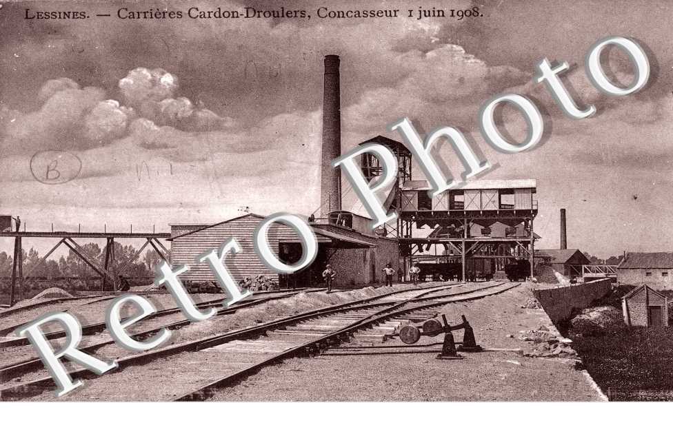 carrieres Cardon-Droulers concasseur, 1er juin 1908