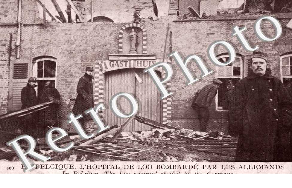 l'hopital de Loo bombarde par les allemands