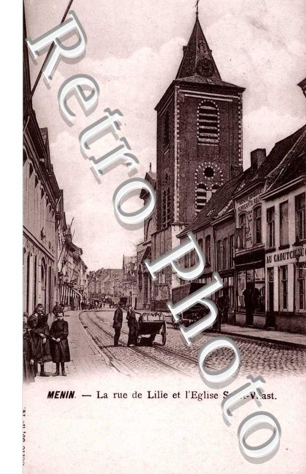 la rue de Lille et l'eglise Saint Vaast