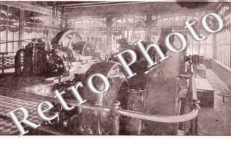 Installations des moteurs Stockport a gaz pauvre a l'Usine Baume et Marpent
