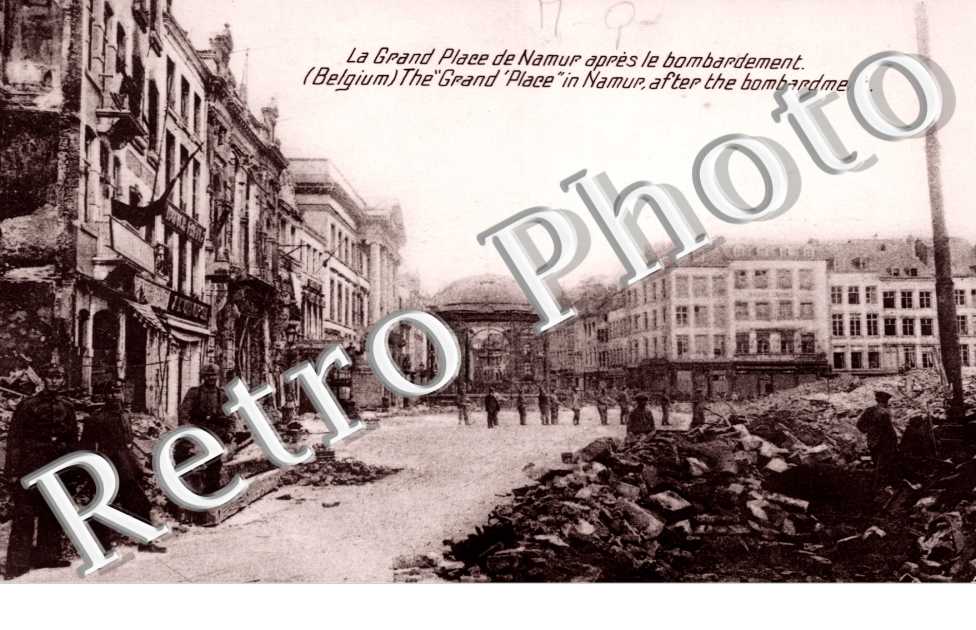 la Grand'Place apres le bombardement