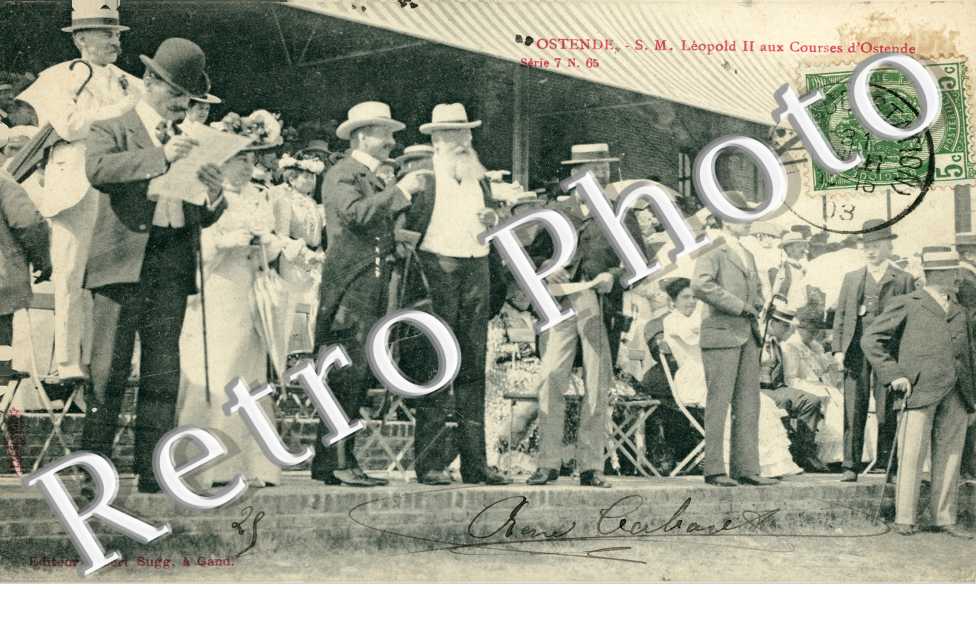 S.M. Leopold II aux courses d'Ostende