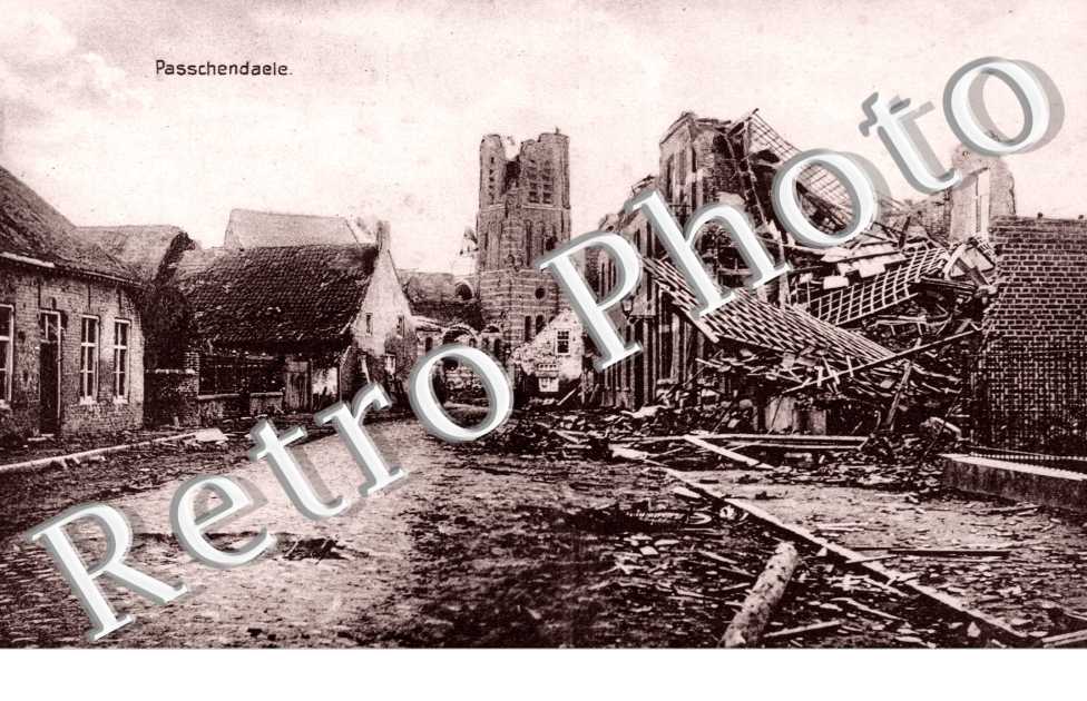 Une Rue en Ruine - guerre 14-18