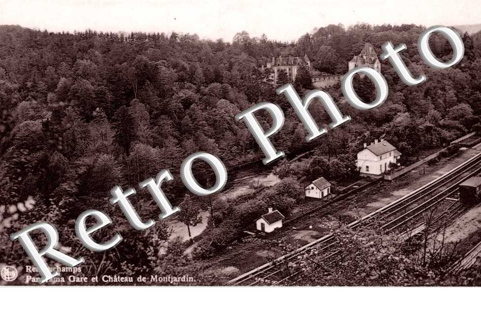 Panorama, gare, Chateau de Montjardin