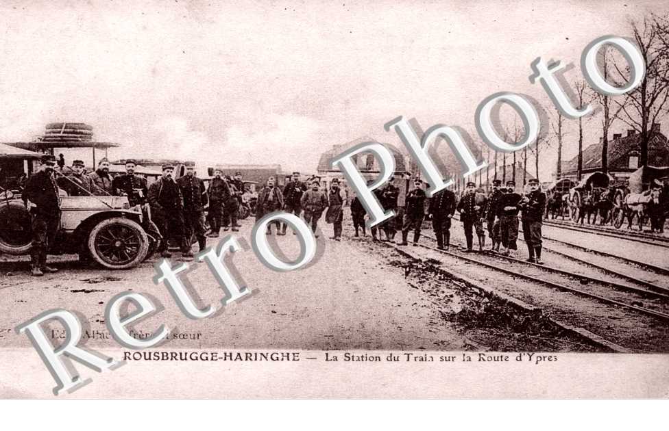 la station du train sur la route d'Ypres