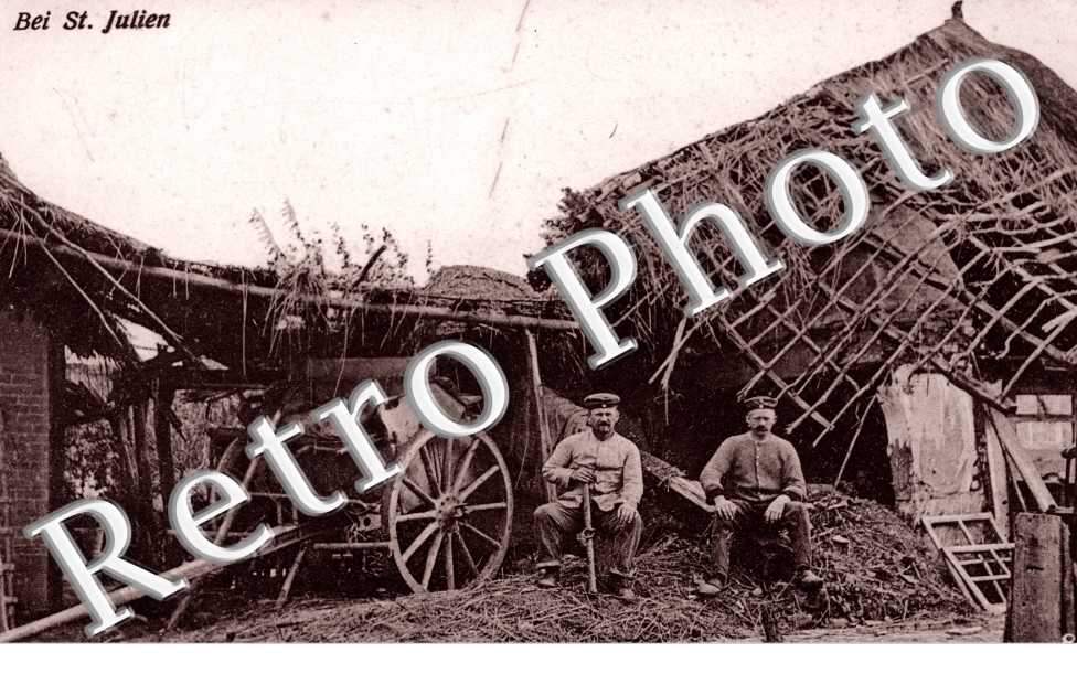 Bei Saint-Julien - carte postale militaire allemande 1915