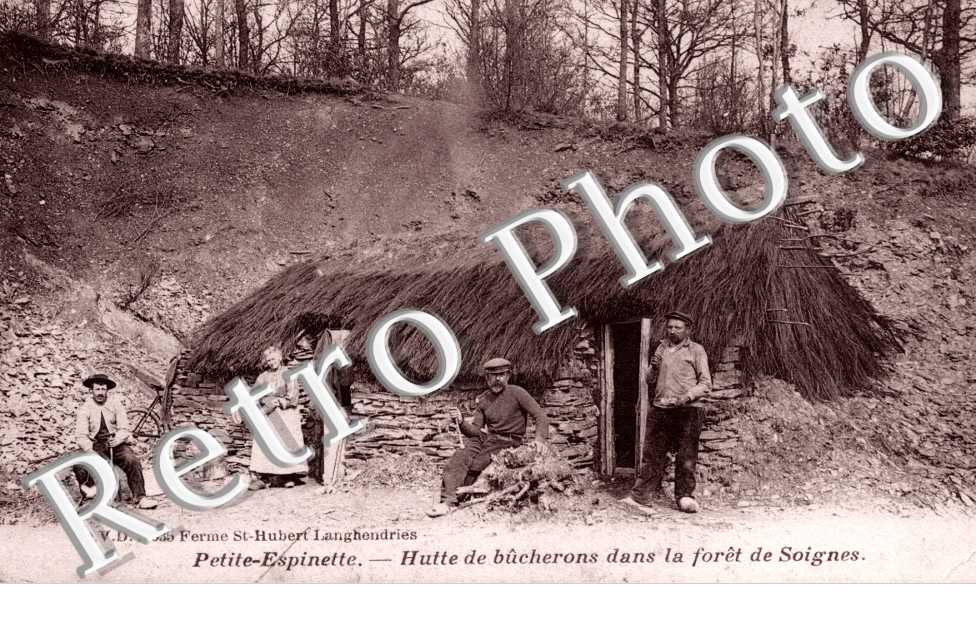 petite espinette, hutte des bucherons dans la foret de Soignes