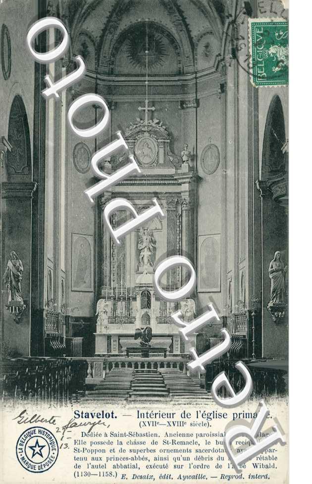 interieur de l'eglise primaire