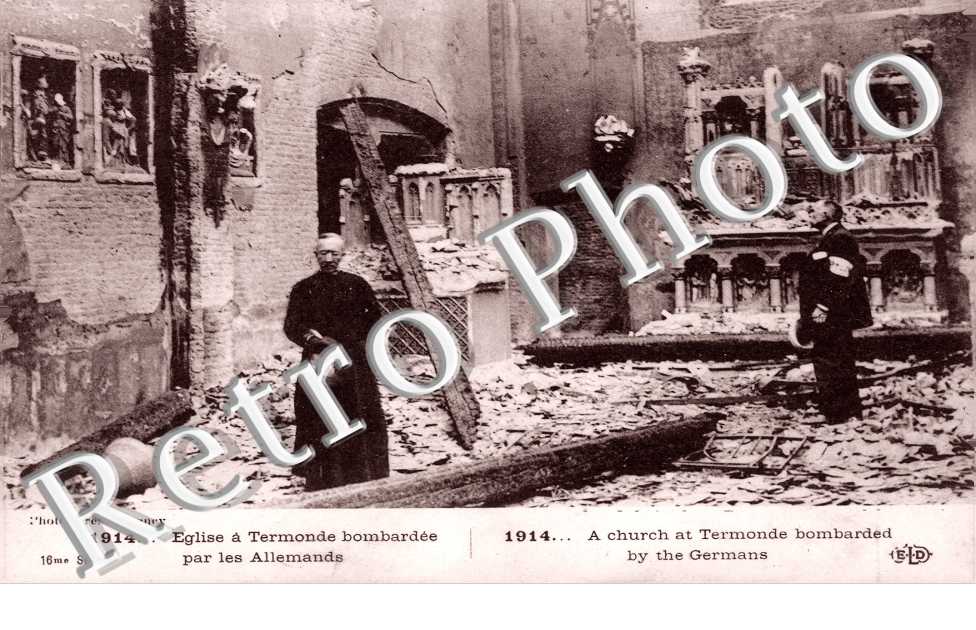 l'église bombardée