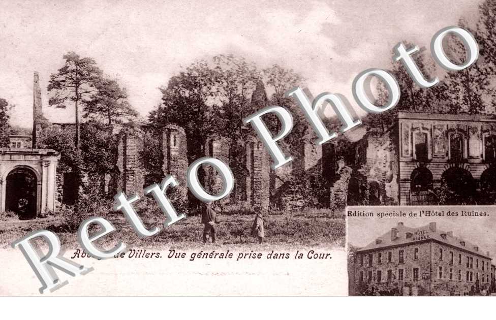 abbaye, vue generale prise de la cour
