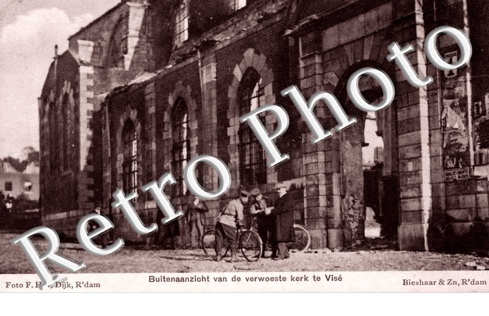 buitenaanzicht van de verwoeste te Vise