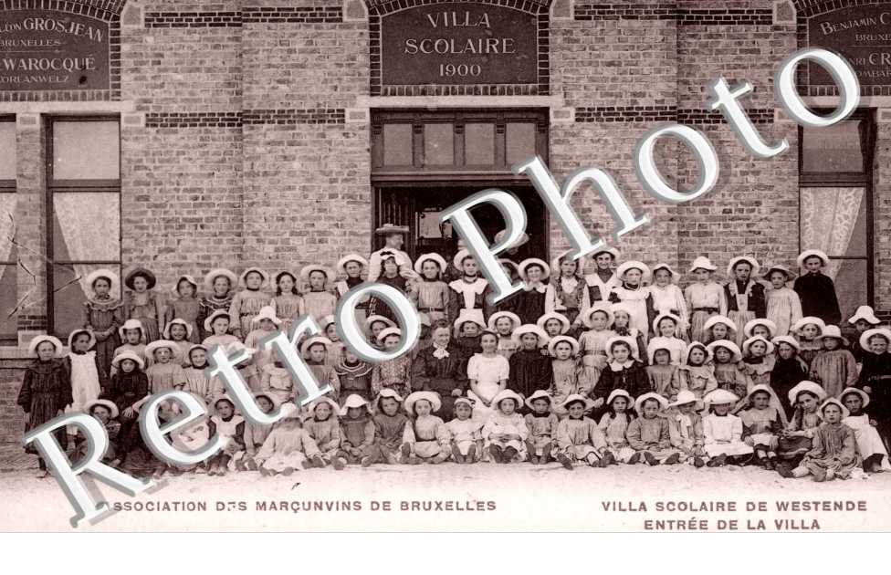 Association des marcunvins de Bruxelles, Villa scolaire de Westende, Entree de la Villa