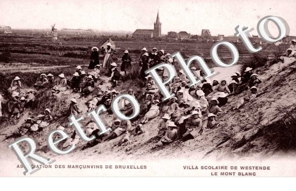 Association des marcunvins de Bruxelles, Villa scolaire de Westende, le Mont blanc