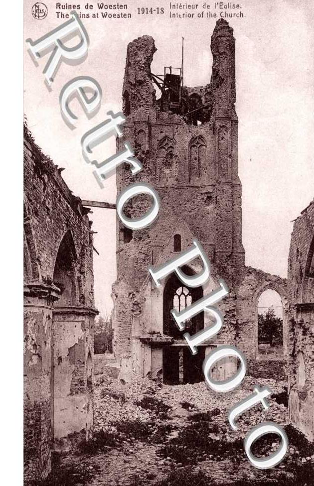Intieur de l'Eglise en ruines