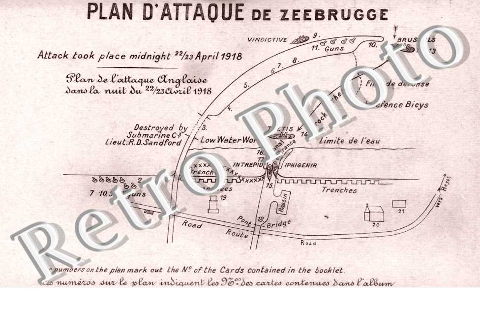 plan d'attaque de Zeebrugge