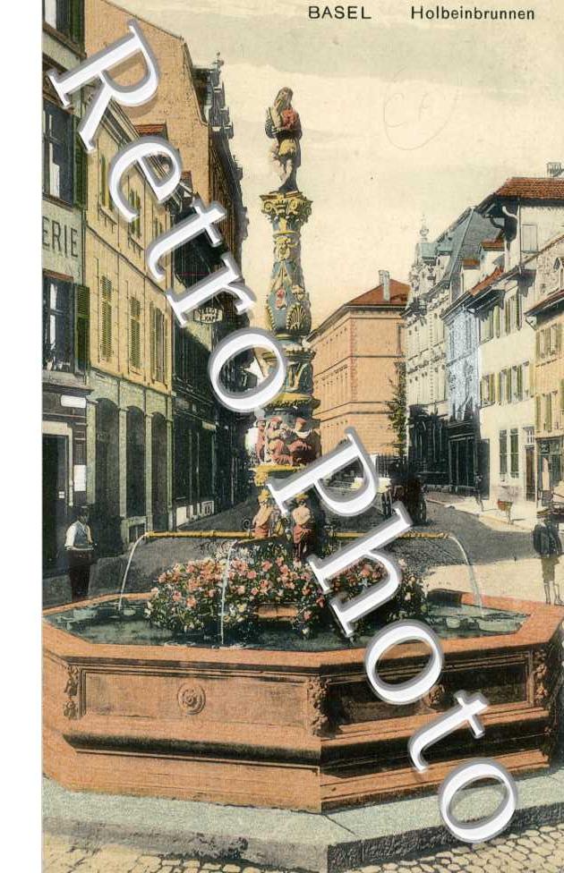 Holbeinbrunnen. fontaine Holbein