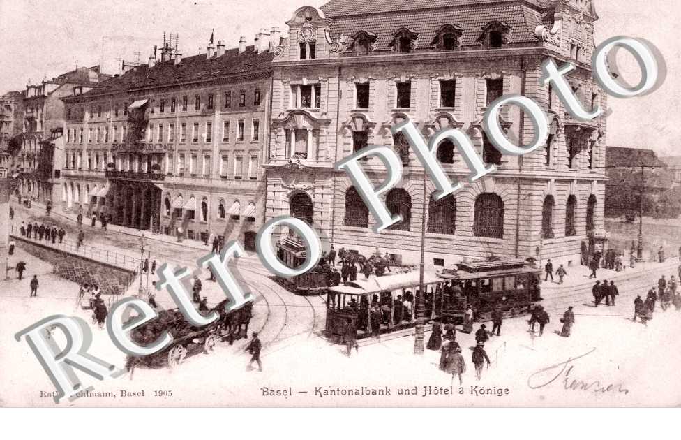 Kantonalbank und Hotel a Konige. Banque Cantonale et Hotel a Kings
