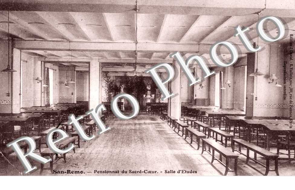 pensionnat du Sacre Coeur, salle d'etudes