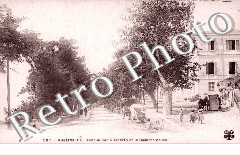 Vintimille, Avenue Carlo Alberto et la Caserne neuve