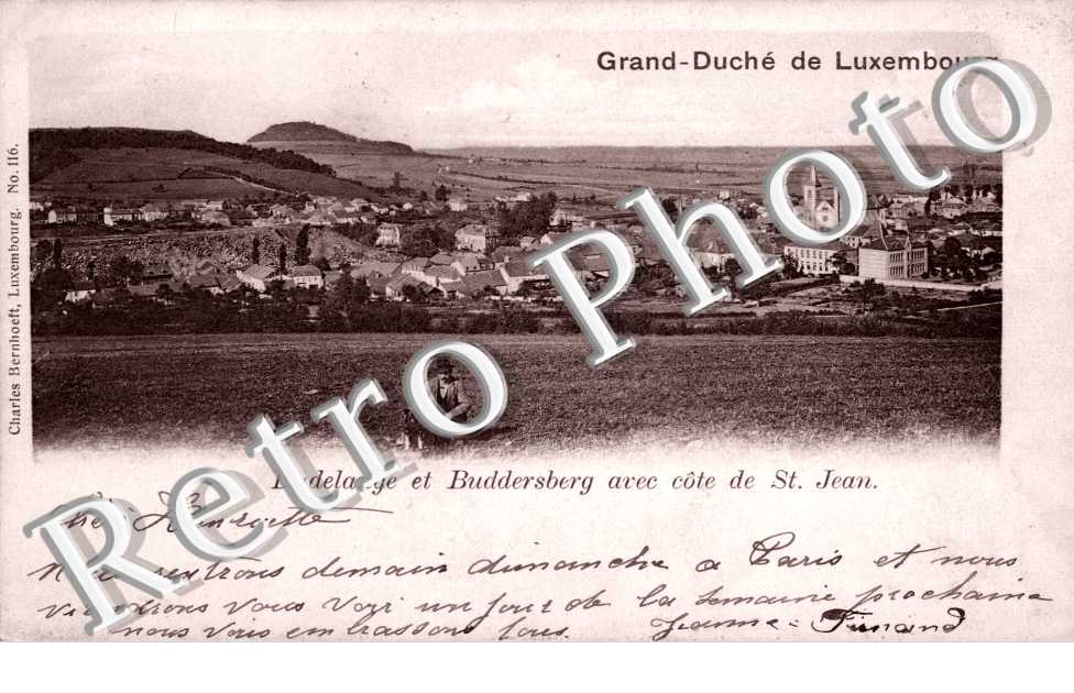 Dudelange et Buddersberg avec Cote de Saint Jean