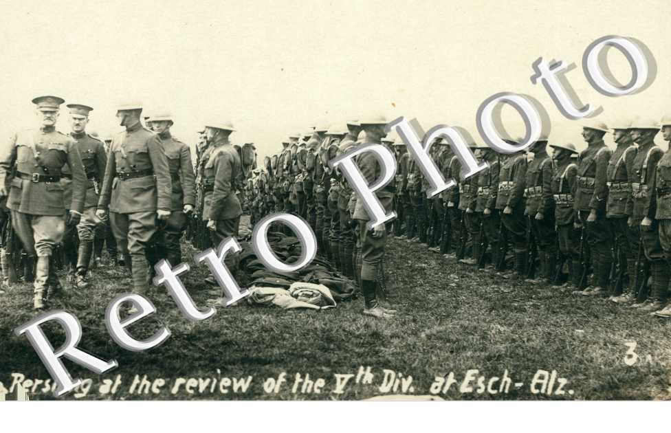 General Pershing at the review of the v divition