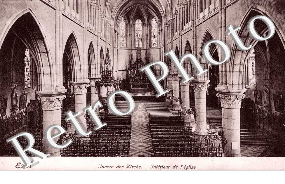 interieur de l'eglise. Innere der Kirche