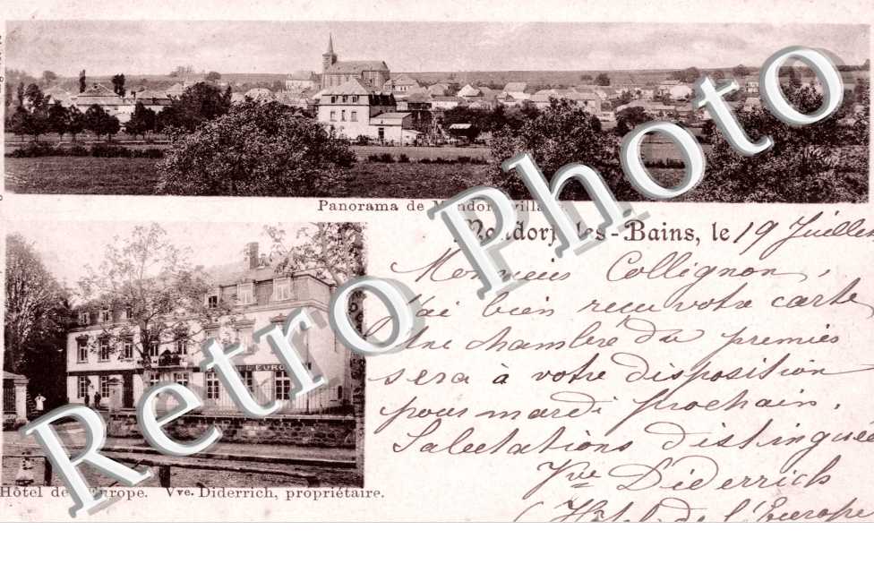 panorama Hotel de l'Europe Vve Didericch , proprietaire