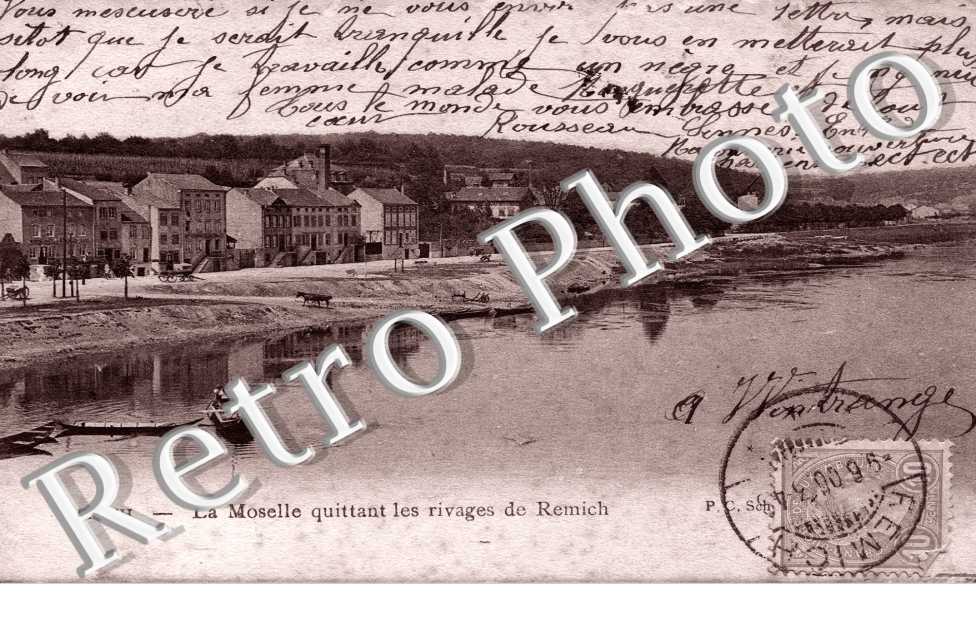 la Moselle quittant les rivages de Remich