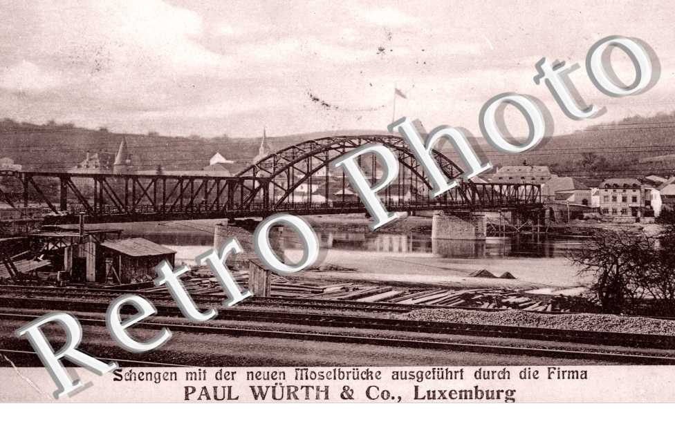 SCHENGEN MIT DER NEUEN MOSELBRUCKE ausgefuhrt durch due Firma Paul Wurth & C°