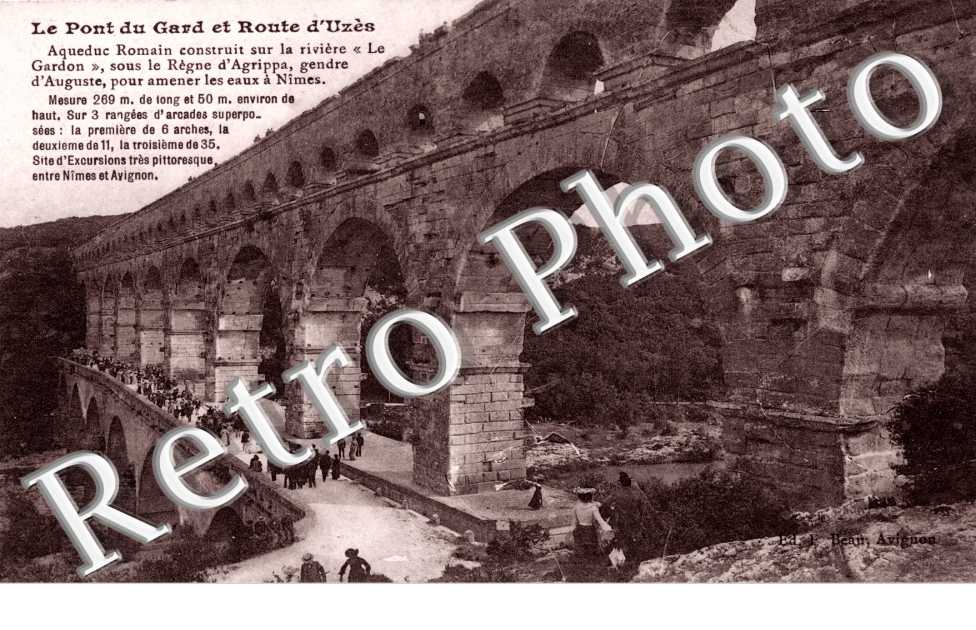 le pont du gard et Route d'Uzes