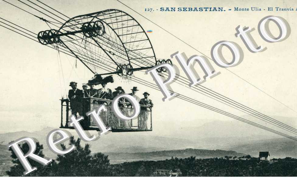 Monte Ulia, El tranvia Aereo