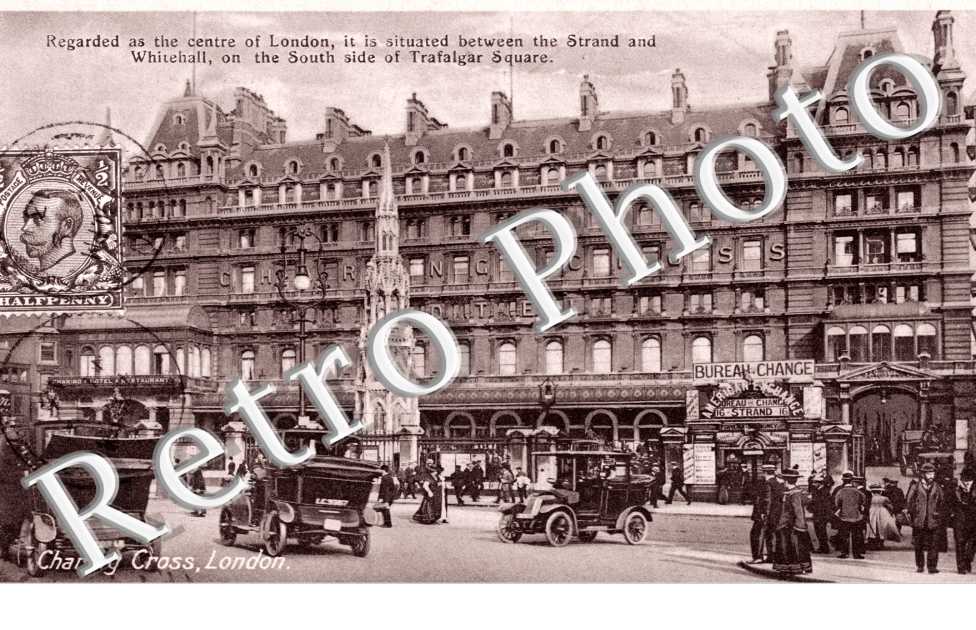 Regarded as the Centre of London, between the Strand and Whitehall, on the South side of Trafalgar Square